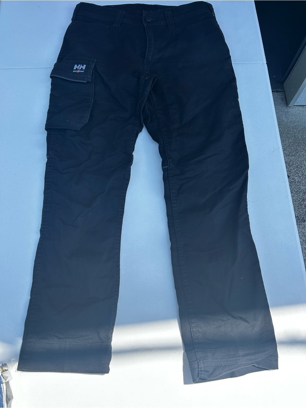 Helly Hansen Black Cargo Work Pants with Side Utility Pocket